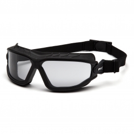Pyramex GB10025TM Torser Goggles - Black Strap - Light Gray H2MAX Anti-Fog Lens
