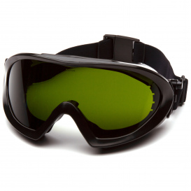 Pyramex GG504TIR3 Capstone Goggles - Gray Frame - Green Tinted H2X Anti-Fog Lens