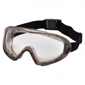 Pyramex GG504TM Capstone 500 Direct/Indirect Goggles - Gray Body - Clear H2MAX Anti-Fog Lens