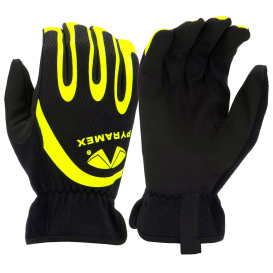 Pyramex GL103HT Synthetic Leather Palm High Performance Impact Utility Gloves - TPR Impact