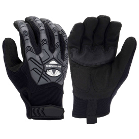 Pyramex GL204HT Synthetic Leather Palm Impact Utility Gloves - TPR Impact