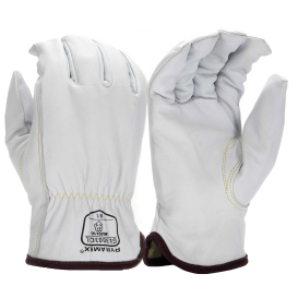 Pyramex GL3003CK Select Grain Goatskin Leather Driver Gloves with A7 Para-Aramid Cut Liner