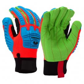 Pyramex GL804C Insulated Corded Cotton Work Gloves - TPR Impact Protection