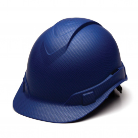 Pyramex HP44122 Ridgeline Cap Style Hard Hat - 4-Point Ratchet Suspension - Matte Blue