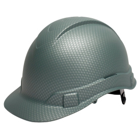 Pyramex HP44123 Ridgeline Cap Style Hard Hat - 4-Point Ratchet Suspension - Matte White Graphite