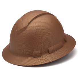 Pyramex HP54118 Ridgeline Full Brim Hard Hat - 4-Point Ratchet Suspension - Copper Pattern
