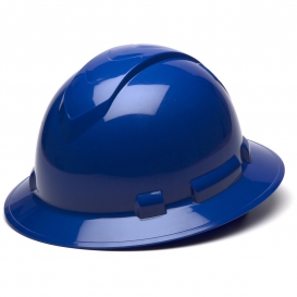 Pyramex HP54160 Ridgeline Full Brim Hard Hat - 4-Point Ratchet Suspension - Blue