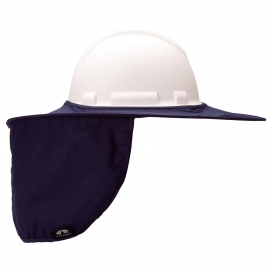 Pyramex HPSHADEC60 Collapsible Hard Hat Brim with Neck Shade - Blue