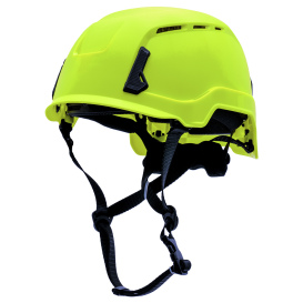 Pyramex HPT261131V SL T2 Vented Safety Helmet - Ratchet Suspension - Yellow/Lime