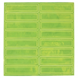 Pyramex HVRS Reflective Hard Hat Stickers - Yellow/Lime