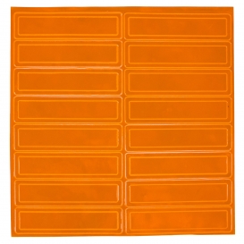 Pyramex HVRS Reflective Hard Hat Stickers - Orange