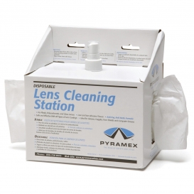 Pyramex LCS10 Lens Cleaning Station - 8 oz. Cleaning Solution & 600 Tissues
