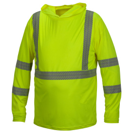 Pyramex RLPH110 Type R Class 3 Long Sleeve Pullover Hoodie - Yellow/Lime