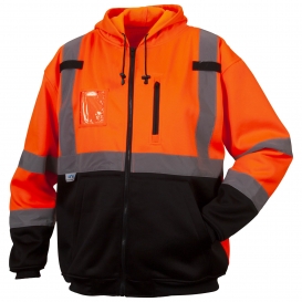 Pyramex RSZH33 Type R Class 3 Premium Full-Zip Safety Sweatshirt - Orange
