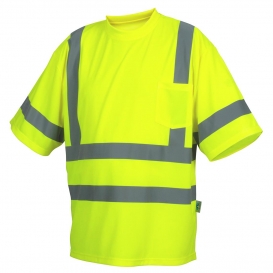 Pyramex RTS3410 Type R Class 3 Safety Shirt - Yellow/Lime