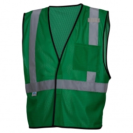 Green Full Source Reflective EMS Safety Vest with Pockets 