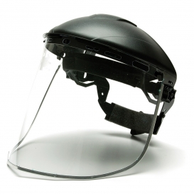 Pyramex S1015 Aluminum Bound Polyethylene Faceshield - Clear (Headgear Sold Separately)