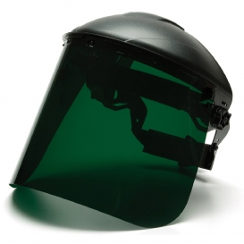 Pyramex S1035 Polyethylene Face Shield - Dark Green (Headgear Sold Separately)