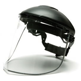 Pyramex S1040 Aluminum Bound Polycarbonate Face Shield - Clear (Headgear Sold Separately)