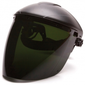 Pyramex S1150 Tapered Polycarbonate Face Shield - IR5 Green (Headgear Sold Separately)