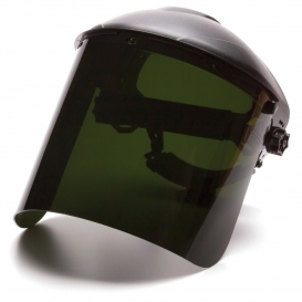 Pyramex S1250 Cylinder Polycarbonate Face Shield - IR5 Green (Headgear Sold Separately)