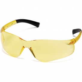 Pyramex S2530S Ztek Safety Glasses - Rubber Temple Tips - Amber Lens