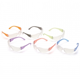 Pyramex S4110SNMP Mini Intruder Safety Glasses - Clear Lens - Multi Color 12 Pack