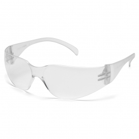 Pyramex S4110SUC Intruder Safety Glasses - Clear Temples - Clear Uncoated Lens