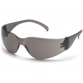 Pyramex S4120SN Mini Intruder Safety Glasses - Gray Temples - Gray Lens