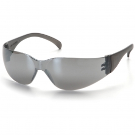 Pyramex S4170S Intruder Safety Glasses - Silver Temples - Silver Mirror Frame