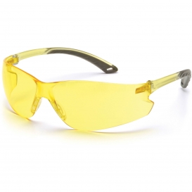 Pyramex S5830S Itek Safety Glasses - Amber Temples - Amber Lens