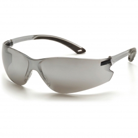 Pyramex S5870S Itek Safety Glasses - Gray Temples - Silver Mirror Lens