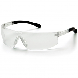Pyramex S7210S Provoq Safety Glasses - Black Temples - Clear Lens