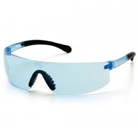 Pyramex S7260S Provoq Safety Glasses - Black Temples - Infinity Blue Lens