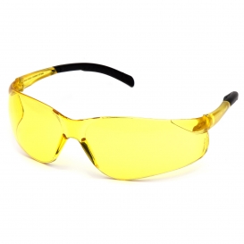 Pyramex S9130S Atoka Safety Glasses - Black Temples - Amber Lens