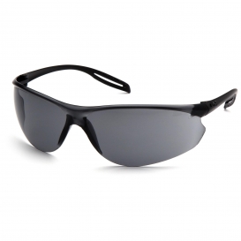 Pyramex S9720ST Neshoba Safety Glasses - Black Temple - Gray H2X Anti-Fog Lens