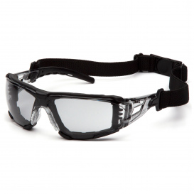 Pyramex SB10225STMFP Fyxate Safety Glasses - Black Frame - Light Gray H2MAX Anti-Fog Lens