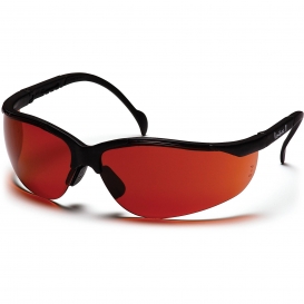 Pyramex SB1835S Venture II Safety Glasses - Black Frame - Bronze Lens