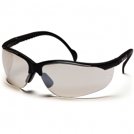 Pyramex SB1880S Venture II Safety Glasses - Black Frame - Indoor/Outdoor Mirror Lens
