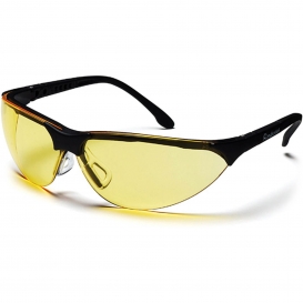 Pyramex SB2830S Rendezvous Safety Glasses - Black Frame - Amber Lens