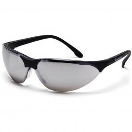 Pyramex SB2870S Rendezvous Safety Glasses - Black Frame - Silver Mirror Lens