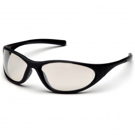 Pyramex SB3380E Zone II Safety Glasses - Matte Black Frame - Indoor/Outdoor Mirror Lens