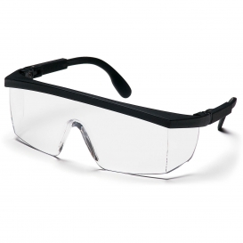 Pyramex SB410SR Integra Safety Glasses - Black Ratcheting Frame - Clear Lens