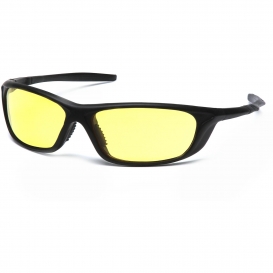 Pyramex SB4430D Azera Safety Glasses - Black Frame - Amber Lens