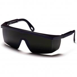 Pyramex SB450SF Integra Safety Glasses - Black Frame - Green Shade 5.0 Lens