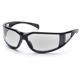 Pyramex SB5110DT Exeter Safety Glasses - Black Frame - Clear H2X Anti-Fog Lens