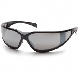Pyramex SB5170DT Exeter Safety Glasses - Black Frame - Silver Anti-Fog Mirror Lens
