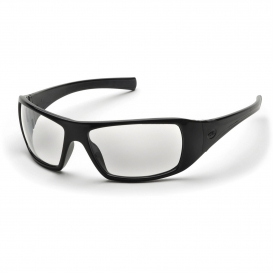 Pyramex SB5610DT Goliath Safety Glasses - Black Frame - Clear H2X Anti-Fog Lens