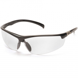Pyramex SB6610DT Forum Safety Glasses - Black Frame - Clear Anti-Fog Lens