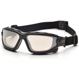 Pyramex SB7080SDNT I-Force Slim Safety Glasses/Goggles - Black Frame - Indoor/Outdoor Anti-Fog Mirror Lens